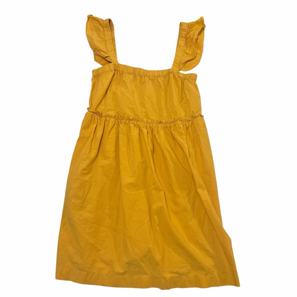 Madewell Yellow Fluttered Sleeve Dress - Picture 4 of 8